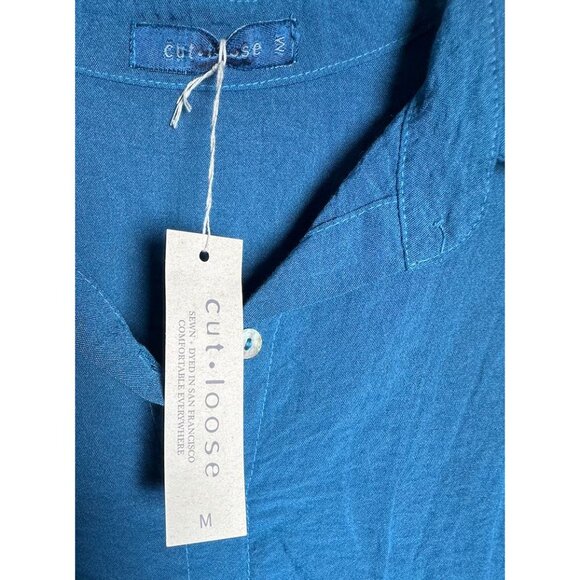 Cut Loose Cut Loose Fall Parachute Crop Easy Shirt button down Size Medium NWT - Picture 6 of 8